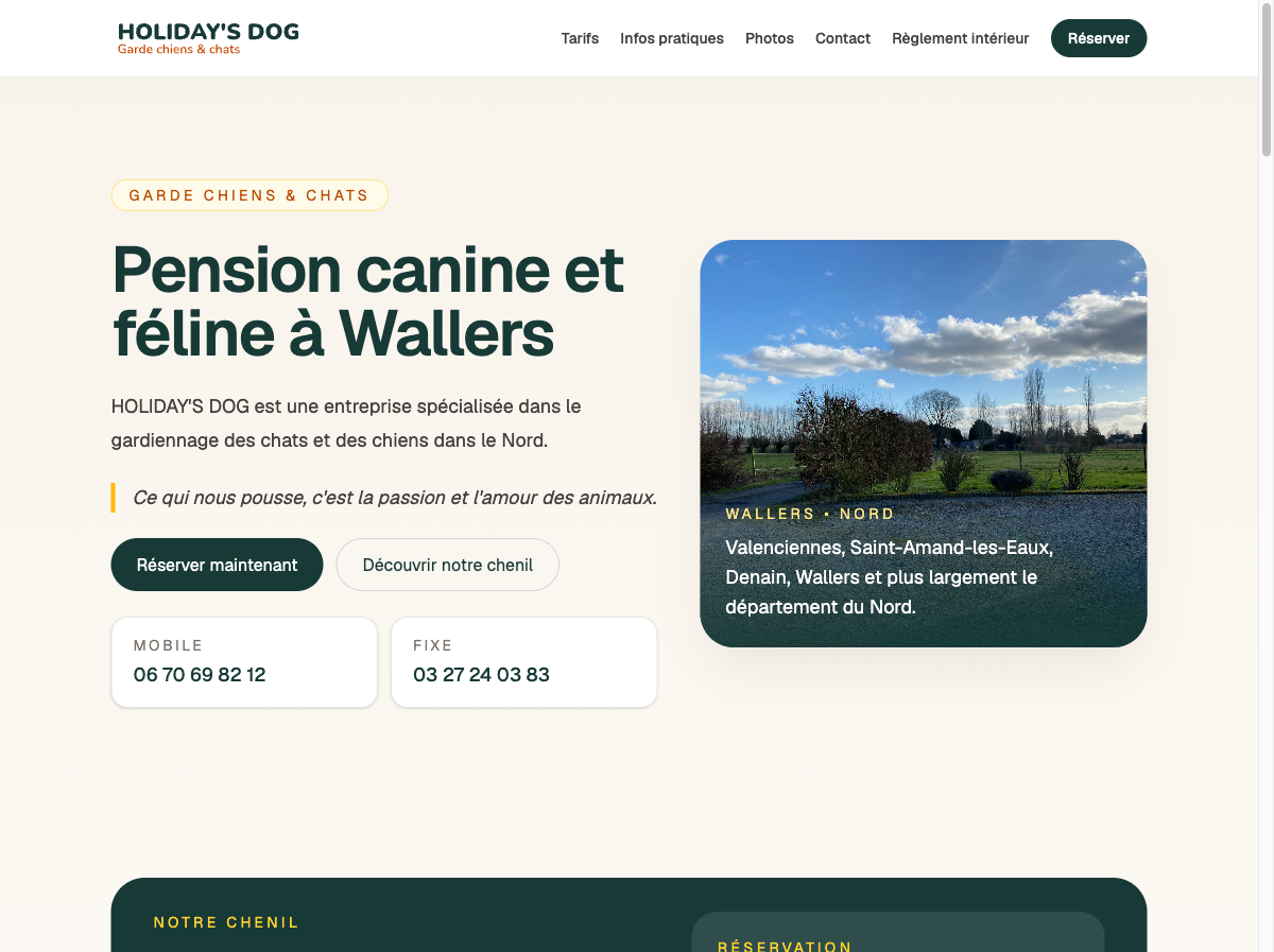 Site Holiday's Dog par Alrow